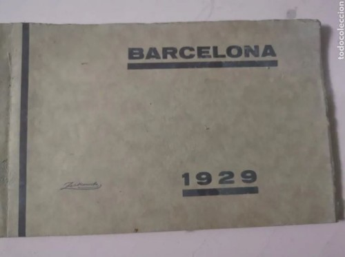 Livre photo Album Barcelone 1929 avec 12 photos