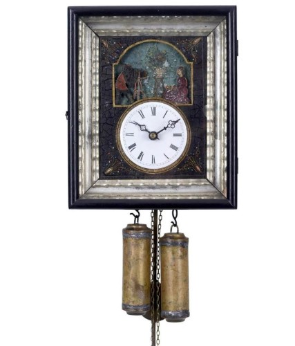 Automaton clock Black Forest with photo studio