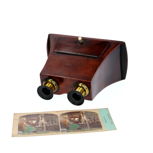 Mahogany type stereo viewer Brewster