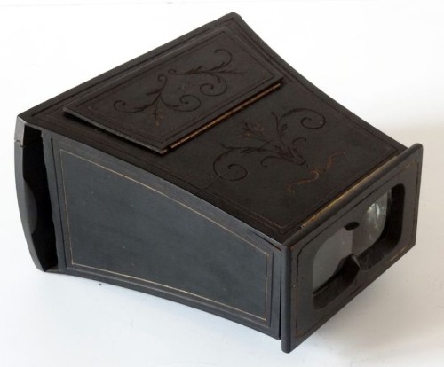 Blackened wooden stereo" Napoleon III" 8,5x15