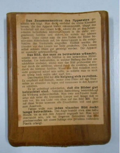 Visor estereoscópico plegable HEGI “Feldestereo-Verlag” Frankfurt + 86 láminas 1ª guerra mundial