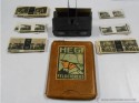 Folding Stereoscopic Viewer HEGI" Feldestereo-Verlag" Frankfurt + 86 sheets 1st World War