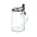 Photo glass jar on top