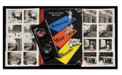 Caja con visor estéreo Raumbild - Dictatorship War Disarter - Gerhart H. Serger