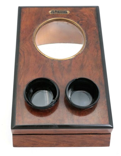 Italian wooden stereo viewer type Graphoscope G.B. Mignone