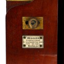 Cámara Estéreo Meagher P. Londres C. 1865  todo mojado Placa Puerta Caoba de latón