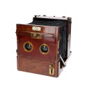 Midplane de la caméra stéréo brassc porte en acajou. Morley & Cooper London 1880