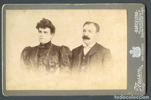 Carte de visite matrimonio Nyssen Barcelona