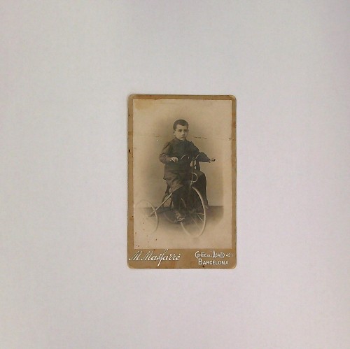 Carte de visite tricycle enfant. La photographie . M. Masfarré. Barcelone 50