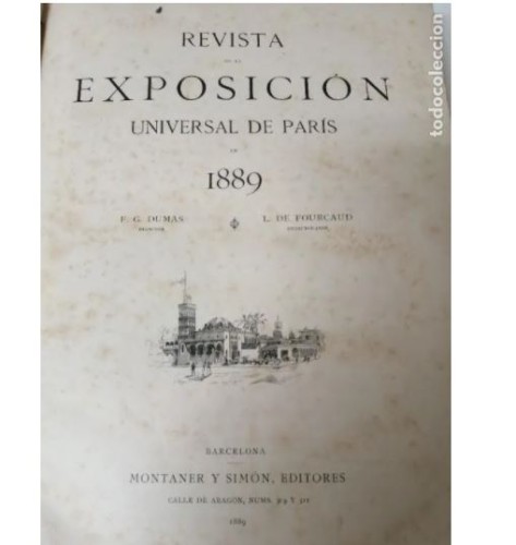 Revista ilustrada de la Exposición Universal de París 1889 Montaner y Simón