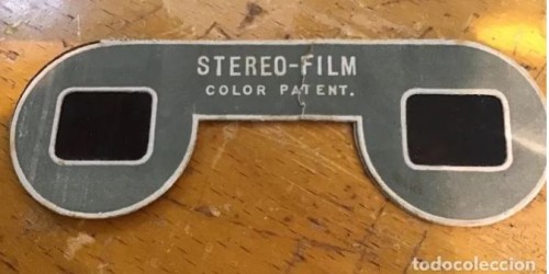 Stereo Viewer Stereo-Film Color Beauty laboratories Patent and 100 filmstrips