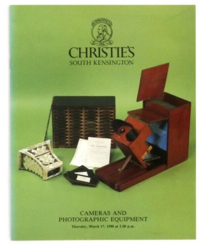 Catálogo Christies colección cámaras y equipamiento fotográfico