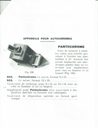 Visor autocromo Mackenstein  Pantochrome para diapositivas 9x12