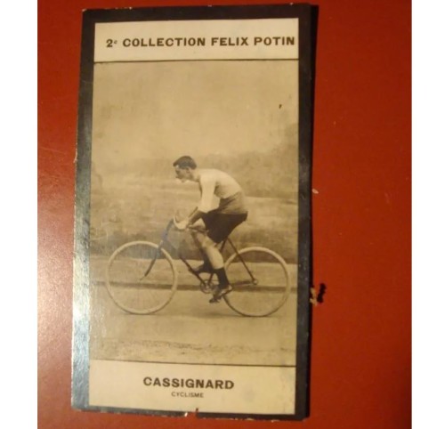 French cyclist chrome Cassignard 2nd collection Felix Potin