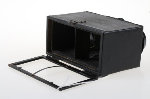 Black stereo viewer 6x13cm