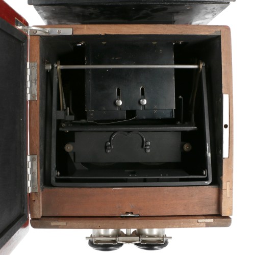 Taxiphote 45x107 stereo viewer and projector lamp
