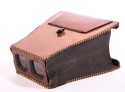 Stereo viewer leather 8,5x17 cm