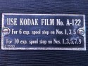 Cámara Kodak Panoram Kodak No. 3A