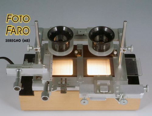 Visor estéreo para diapositivas de 35 mm pieza única