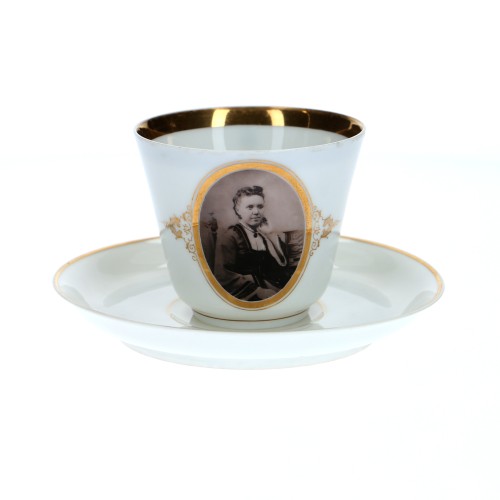 Taza de porcelana con fotografia