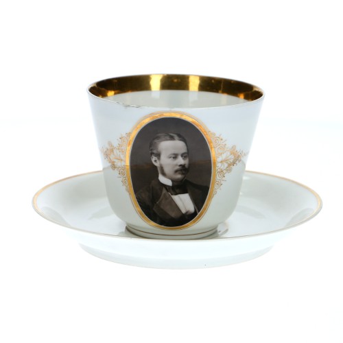 Taza de porcelana con fotografia