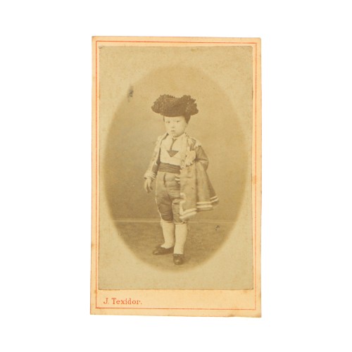 Albúmina Fotografía niño torero S. XIX - J. Texidor