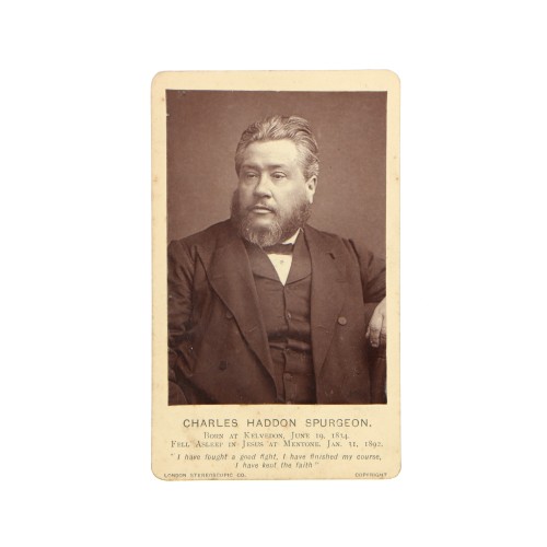 CDV Charles Hadon Spurgeon, de London Stereoscopic Company