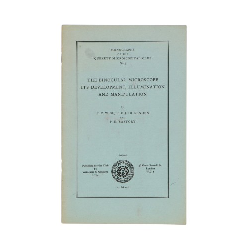 Libro The binocular Microscope x2 - Williams & Norgate Ltd. (Ingles)