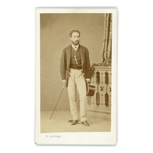 Carte de Visite Fotografo H.Gautier