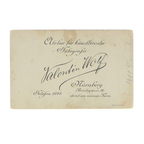 Carte de Visite Fotografo Valentin Wolf