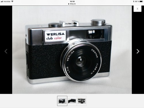 Camera Werlisa Club Color button black