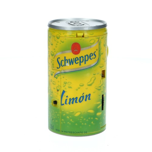 Cámara lata Schweppes Limon