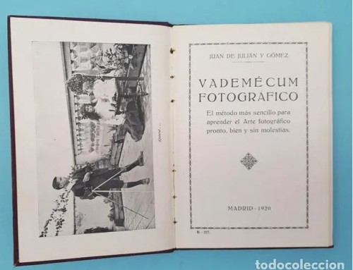 Vademecum Fotografico Juan de Julian y Gomez 1920