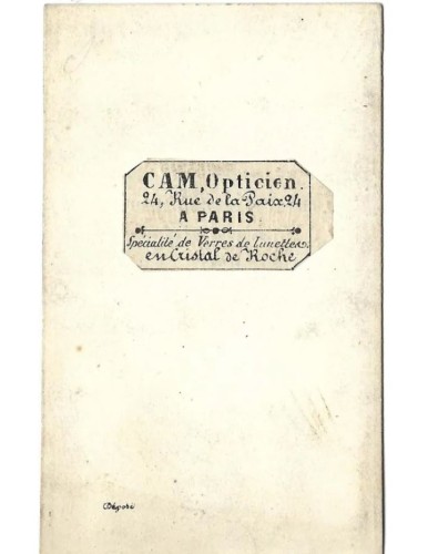 Carte de visite Napoleón III emperador de Francia, retrato iluminado de CAM Opticien