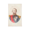 Carte de visite Napoleón III emperador de Francia, retrato iluminado de CAM Opticien