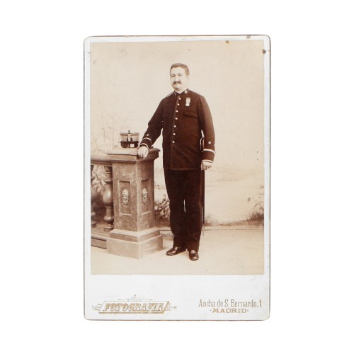 Carte de visite de un militar, de Lohr y Morejón