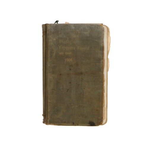 Libro diario para registro de exposiciones Wellcome´s Photographic Exposure Record 1901