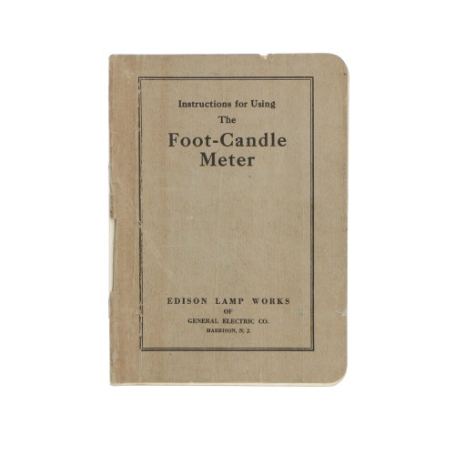 Fotometro Foot-Candle Meter General Electric Edison Lamp Works con funda