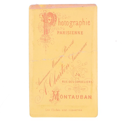 Carte de Visite Fotografo A.Charton