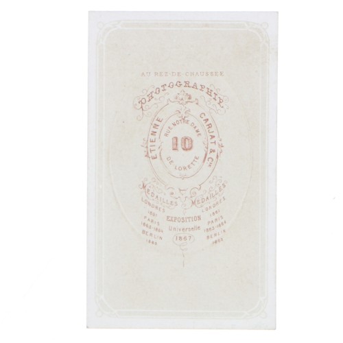Carte de Visite Fotografo Etienne carjat