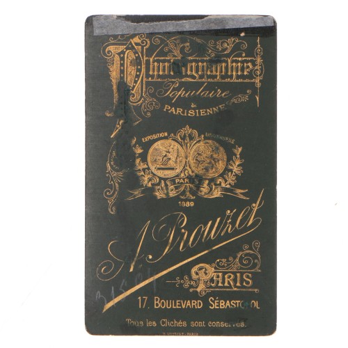 Carte de Visite Fotografo A.Prouzet
