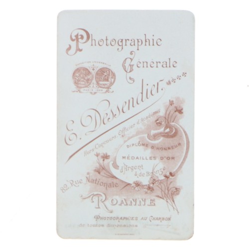Carte de Visite Fotografo E.Dessendier
