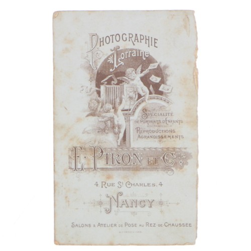 Carte de Visite Fotografo E.Piron