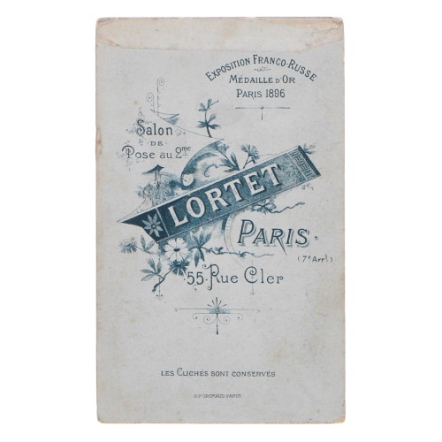 Carte de Visite Fotografo Lortet