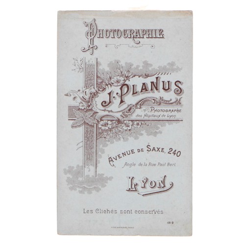 Carte de Visite Fotografo J.Planus