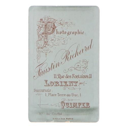 Carte de Visite Fotografo Faustin Richard