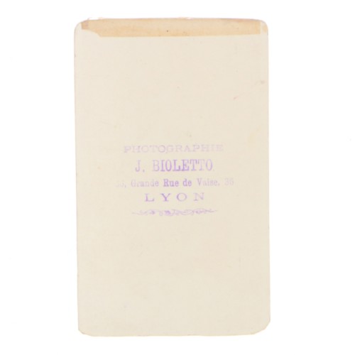 Carte de Visite Fotografo J.Bioletto