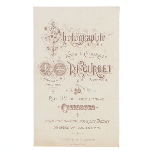 Carte de Visite Fotografo P.Courbet