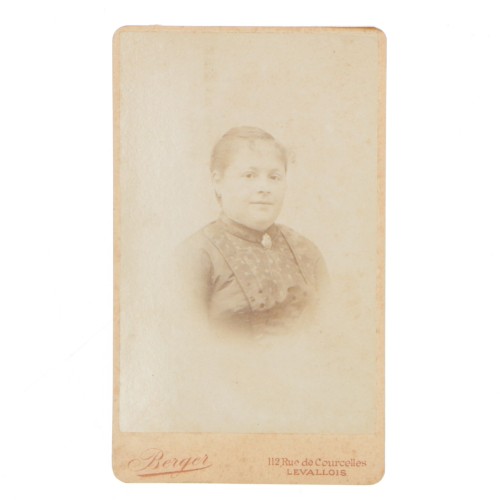 Carte de Visite Fotografo Berger