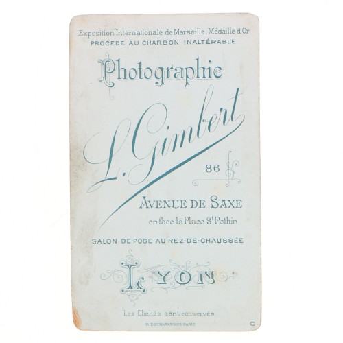 Carte de Visite Fotografo L.Gimbert